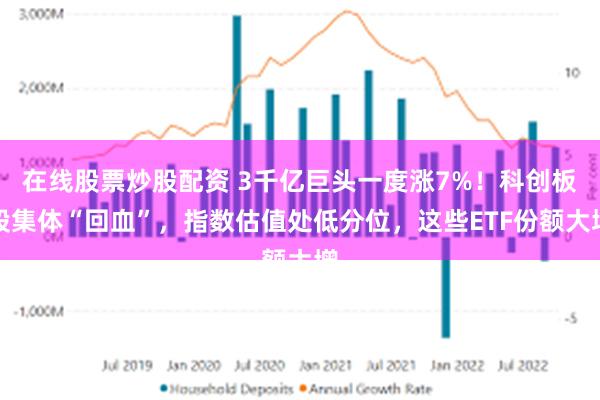 在线股票炒股配资 3千亿巨头一度涨7%！科创板股集体“回血”，指数估值处低分位，这些ETF份额大增