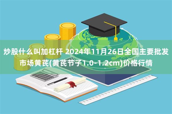 炒股什么叫加杠杆 2024年11月26日全国主要批发市场黄芪(黄芪节子1.0-1.2cm)价格行情